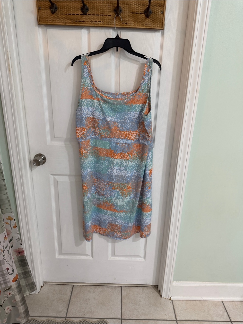Columbia Multicolor Striped Tank Dress in Blue and Orange
